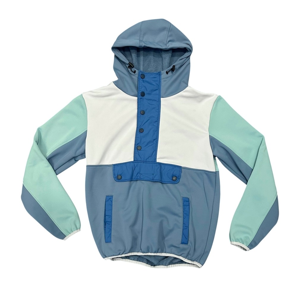 YG Colorado‎ Colorblock Fleece Lined Hooded Anorak Jacket Women's Size M